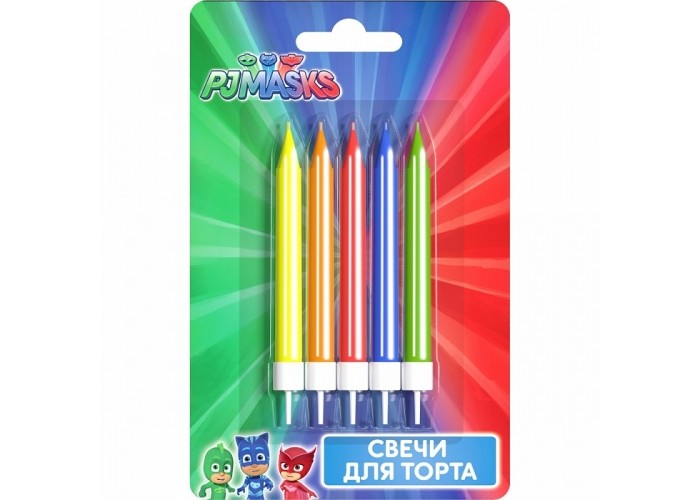 Товары для праздника Герои в масках (PJ Masks) Набор свечей с держателями 5 шт. free shipping 5pcs dust masks protection face prevent mist haze pm2 5 mouth masks with exhalation valve