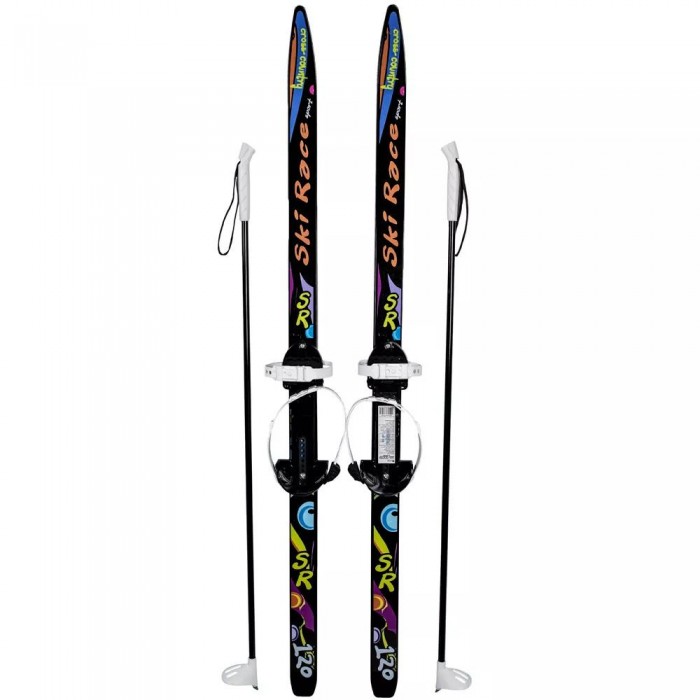 Ледовые коньки и лыжи Ski Race Лыжи подростковые с палками 120 см