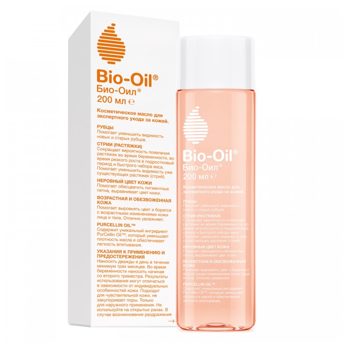 фото Bio-Oil Масло косметическое от шрамов растяжек неровного тона 200 мл