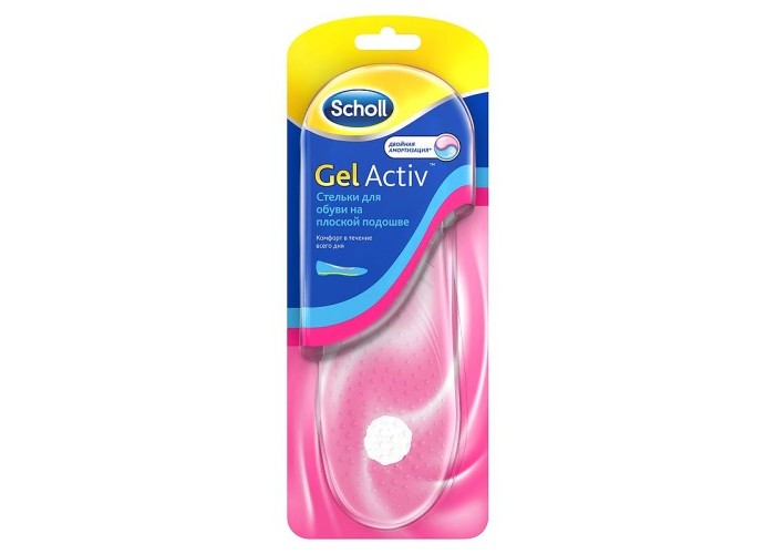 Красота и уход Scholl GelActiv Стельки для обуви на плоской подошве