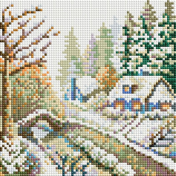 Белоснежка Мозаичная картина Зима 475-ST-PS - фото 1