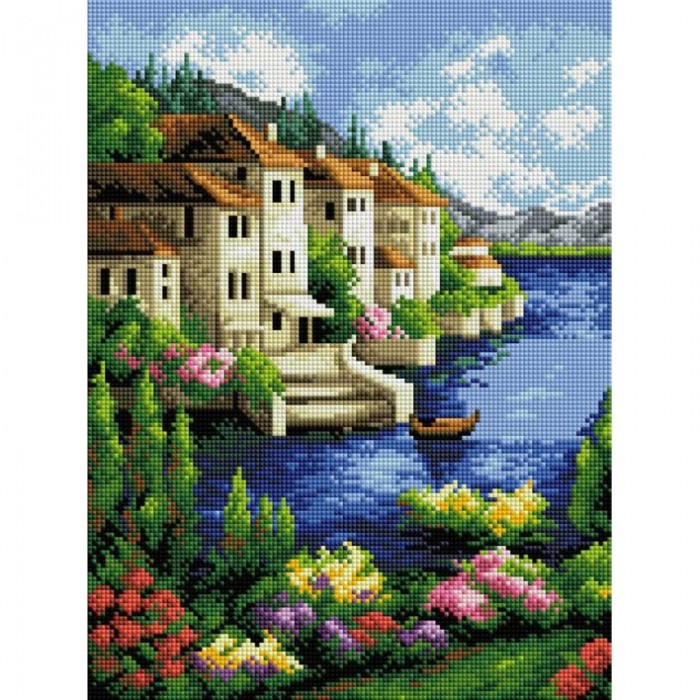 Белоснежка Мозаичная картина Городок на берегу 144-ST-S - фото 1