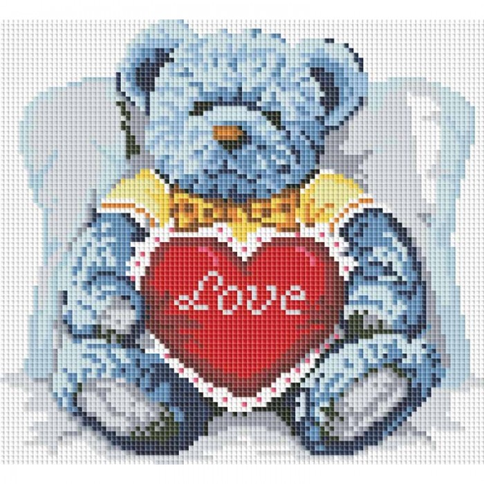 Белоснежка Мозаичная картина Медвежонок с сердцем 251-ST-S - фото 1