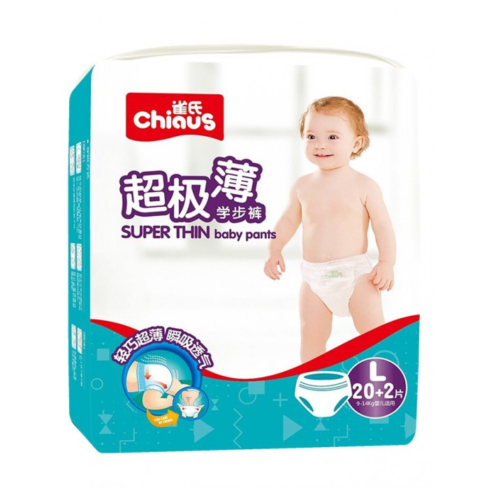 Подгузники-трусики Chiaus Подгузники-трусики Super Thin L (9-13 кг) 22 шт. подгузники детские chiaus подгузники chiaus золотой хлопок размер м 6 11кг 52 шт
