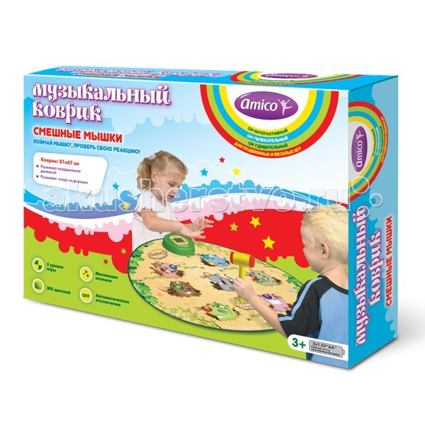 Игровые коврики Ami&Co (AmiCo) Смешные мышки 20591 игровые коврики amico коврик развивающий с дугами ферма