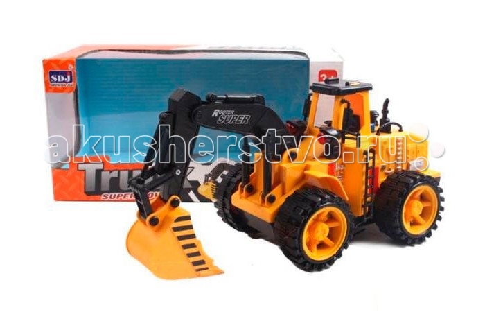 Машины S+S Toys Экскаватор радиоуправляемый радиоуправляемые игрушки s s мотоцикл с мотоциклистом радиоуправляемый