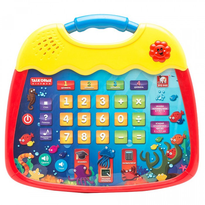 Электронные игрушки S+S Toys Интерактивный планшет Веселые цифры детские компьютеры s s обучающий интерактивный планшет кругосветное сафари