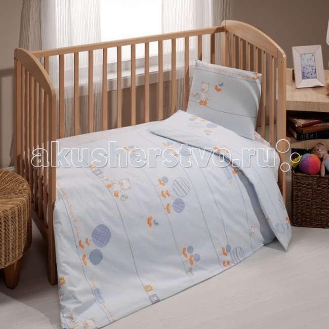 Постельное белье BabyPiu Le Chicche - Комплект для кроватки: 2 простыни + наволочка