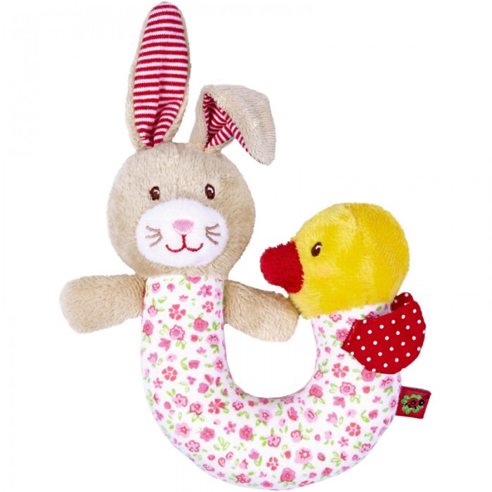 Погремушки Spiegelburg зайчик с уткой Baby Gluck погремушки plan toys погремушка зайчик