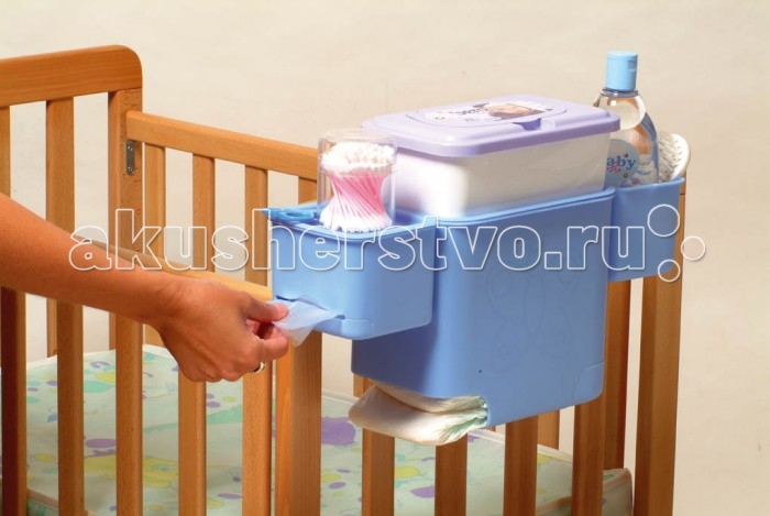 Аксессуары для мебели Litaf Полочка на детскую кроватку Happy Nappy