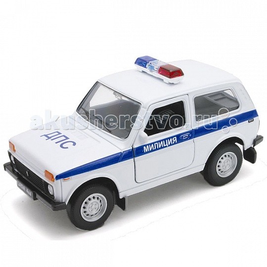 

Welly Модель машины 1:34-39 Lada 4x4 Милиция ДПС 42386PB, Модель машины 1:34-39 Lada 4x4 Милиция ДПС 42386PB