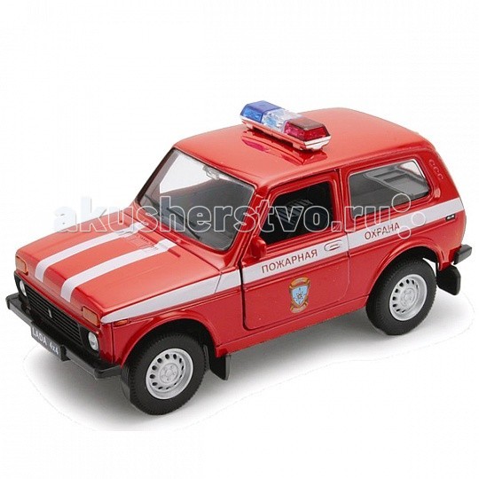 

Welly Модель машины 1:34-39 Lada 4x4 Пожарная охрана 42386FS, Модель машины 1:34-39 Lada 4x4 Пожарная охрана 42386FS