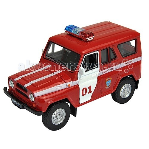 Машины Welly Модель машины УАЗ 31514 Пожарная Охрана 42380FS autotime модель автомобиля уаз 31514 ваи