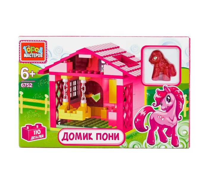 

Конструктор Город мастеров Домик пони (110 деталей), Домик пони (110 деталей)