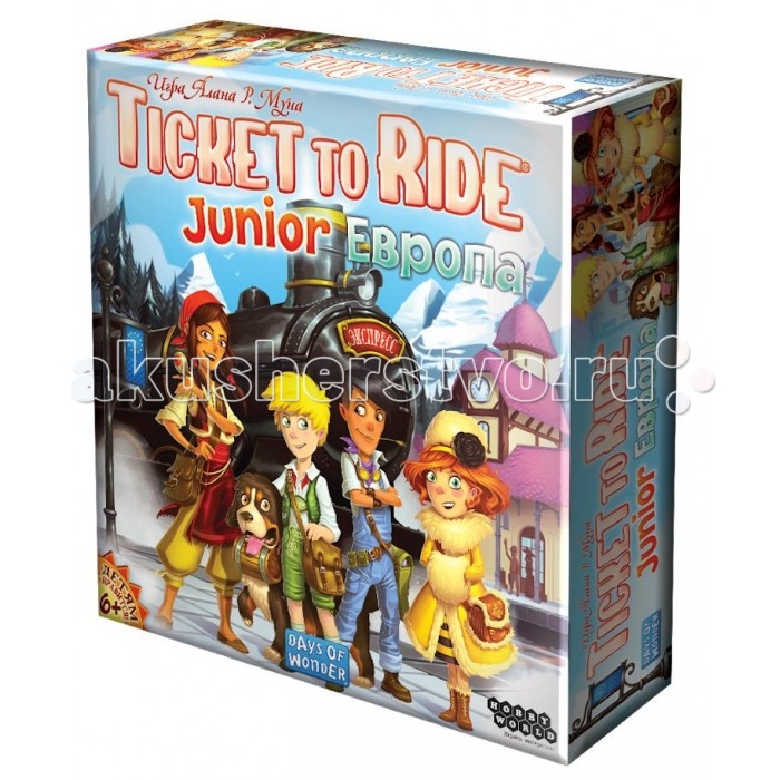 Купить Настольные игры, Hobby World Настольная игра Ticket to Ride Junior: Европа