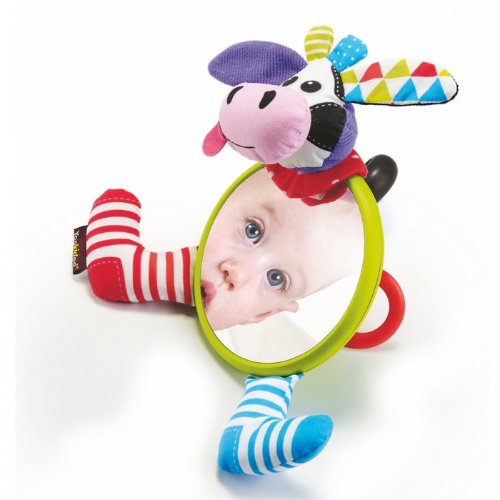 Подвесные игрушки Yookidoo Игрушка-зеркальце Коровка, Подвесные игрушки - артикул:476541 Подвесные игрушки Yookidoo Игрушка-зеркальце Коровка, Подвесные игрушки - артикул:476541