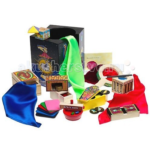 Melissa & Doug Классические игрушки набор Магия Делюкс 2014Классические игрушки набор Магия Делюкс 2014 Melissa & Doug Классические игрушки набор Магия Делюкс 2014Классические игрушки набор Магия Делюкс 2014Деревянная игрушка Melissa & Doug Классические игрушки набор Магия Делюкс 2014 - целая коллекция реквизита для юного фокусника. Фантастический набор включает в себя десять профессиональных фокусов, фокусы для начинающих! Молодые маги повысят доверие к себе с помощью наших фокусов и разовьют мелкую моторику, а так же удивят семью и друзей захватывающими фокусами и иллюзией! Секрет шелка, магическое число, предсказание, входят в десятку классических трюков в интернете. Произнесите абракадабра, и этот сказочный набор может быть вашим! В наборе подробная инструкция на русском языке.<br>