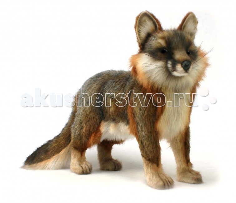 фото Мягкая игрушка Hansa Серая лисица стоящая 40 см