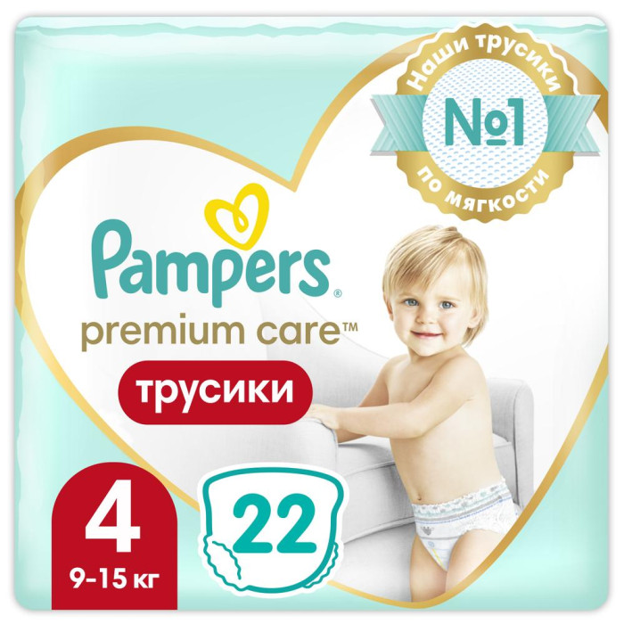 

Pampers Подгузники-трусики Premium Care р.4 (9-15 кг) 22 шт., Подгузники-трусики Premium Care р.4 (9-15 кг) 22 шт.