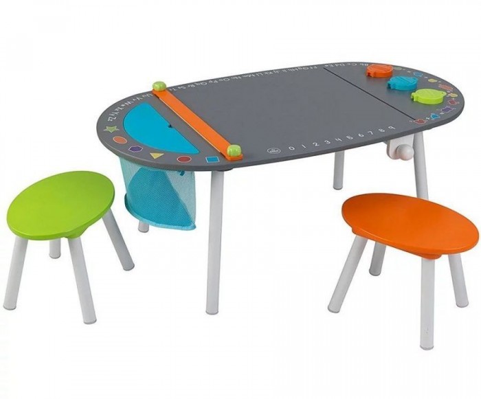 

KidKraft Детский игровой набор стол и 2 стула, Детский игровой набор стол и 2 стула
