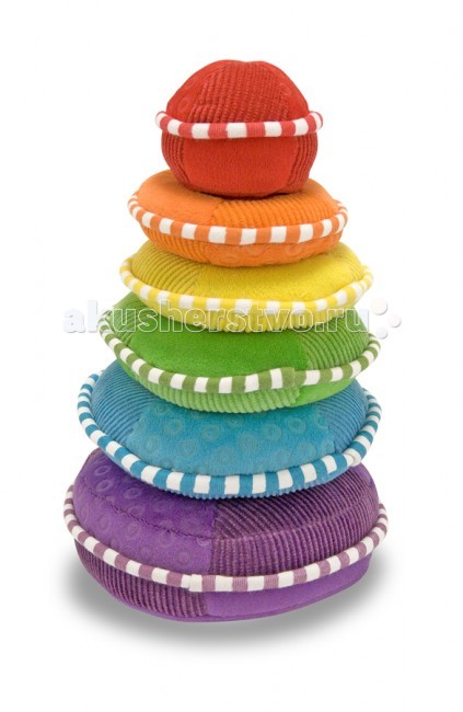 Мягкие игрушки Melissa & Doug пирамидка Радуга, Мягкие игрушки - артикул:49922 Мягкие игрушки Melissa & Doug пирамидка Радуга, Мягкие игрушки - артикул:49922