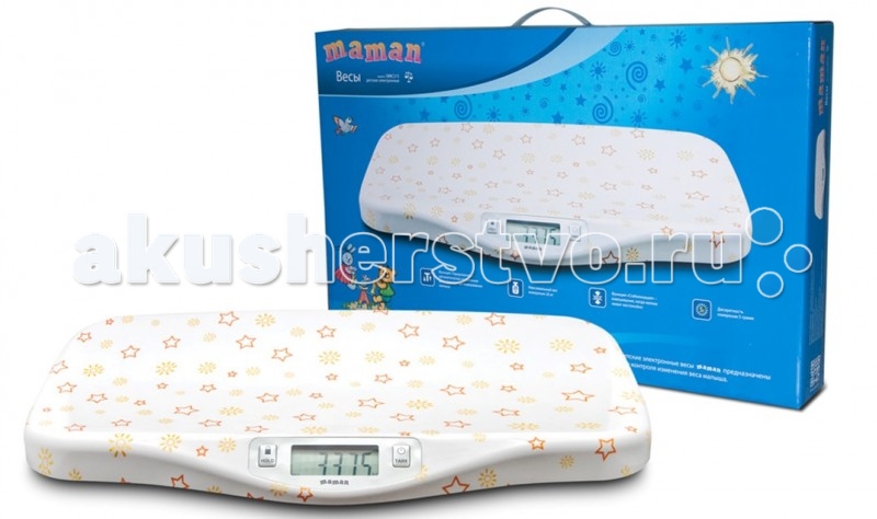 Детские весы Maman SBBC 215SBBC 215 Детские весы Maman SBBC 215SBBC 215Детские весы Maman SBBC 215 предназначены дл контрол изменени веса малыша. Особенности: Функци «Тарирование» - автоматическое исклчение веса пеленки при взвешивании Функци «Стабилизаци» - взвешивание, когда малыш лежит неспокойно Дискретность 5 грамм Максимальный вес измерени 20 кг Жидкокристаллический дисплей 71 х 27 мм Возможность выбора единиц измерени (килограммы, фунты и унции) Индикаци низкого зарда батареи Элемент питани: 1 шт. типа CR2032 (входит в комплект)<br>