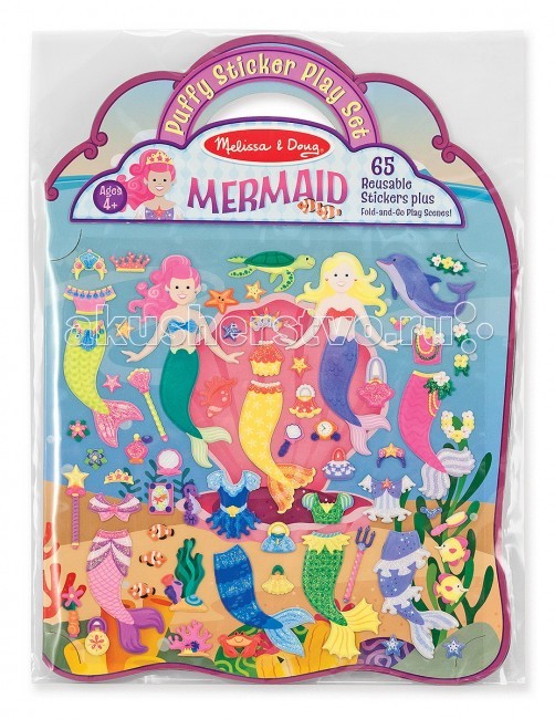 

Melissa & Doug Стикеры Русалочка 65 шт., Стикеры Русалочка 65 шт.