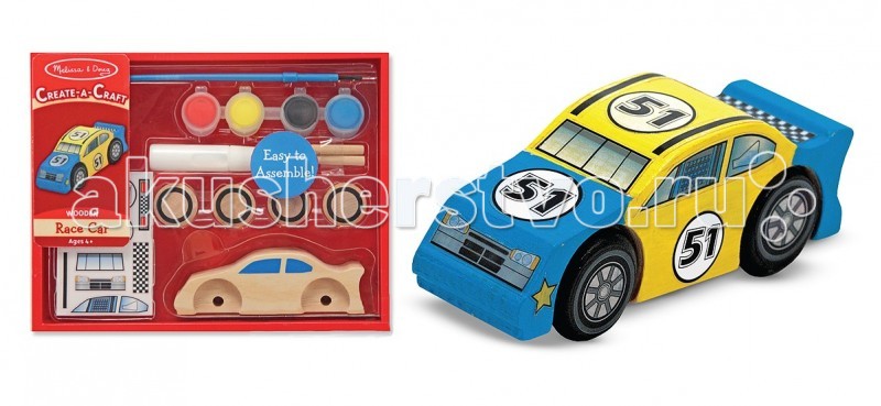 

Melissa & Doug Набор для творчества Гоночная машинка, Набор для творчества Гоночная машинка
