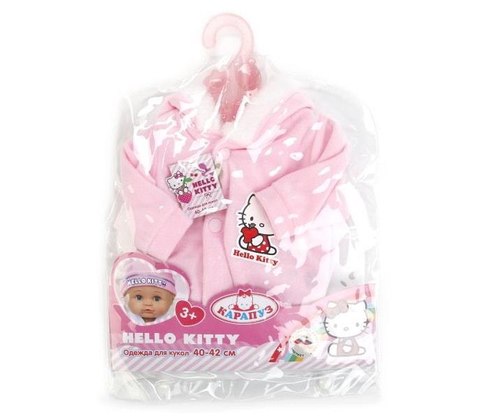 Куклы и одежда для кукол Карапуз Одежда для кукол Теплый комбинезон Hello Kitty куклы и одежда для кукол карапуз кукла hello kitty машенька на скутере