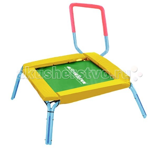 Moove&Fun Батут 36 с ручкой, квадратныйБатут 36 с ручкой, квадратный Moove&Fun Батут 36 с ручкой, квадратныйБатут 36 с ручкой, квадратныйБатут 36 Moove&Fun с ручкой, квадратный - высококачественный, прочный, легкий в сборке. b> Особенности: Съемная рукоятка в неопреновой оболочке позволяет сохранять равновесие во время прыжков. С легкостью транспортируется - может быть использован как снаружи, так и внутри помещения. Толстая стальная труба рамы Вкладыши безопасности толщиной 3 см для дополнительной защиты Надежный и долговечный мат для прыжков Более безопасный резиновый амортизационный трос вместо пружин Габариты рукоятки: 35 x 74 см Габариты мата: 71 x 71 см Размер: 90х90х74 Максимально допустимый вес: 27<br>