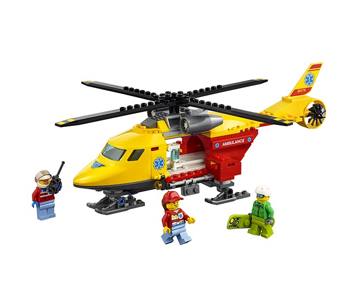 

Конструктор Lego City Great Vehicles 60179 Лего Город Вертолёт скорой помощи, City Great Vehicles 60179 Лего Город Вертолёт скорой помощи