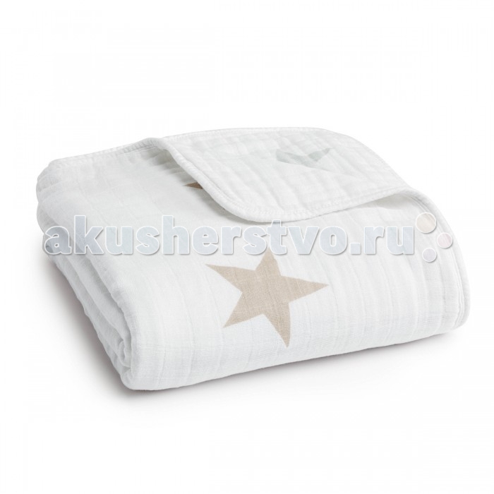 

Одеяло Aden&Anais из муслинового хлопка 120х120 см 6032, из муслинового хлопка 120х120 см 6032