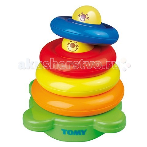 Развивающая игрушка Tomy Веселая пирамидка 6634T/ТО6634/6634