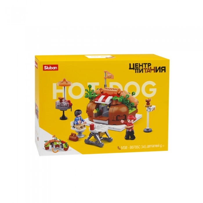 

Конструктор Sluban Центр питания Хот дог (345 деталей), Центр питания Хот дог (345 деталей)