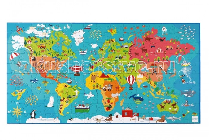 фото Scratch пазл карта мира