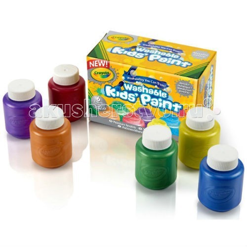 Crayola Краски с металлическим эффектом 6 цветов