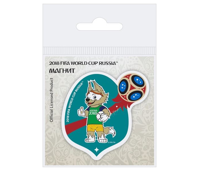 Сувениры к ЧМ по футболу 2018 FIFA World Cup Russia Магнит Забивака Бразилия