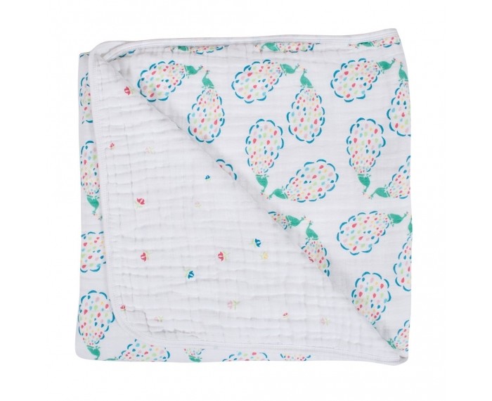 

Одеяло Bebe au Lait муслиновое Peacocks and Pansies 122х122 см, муслиновое Peacocks and Pansies 122х122 см