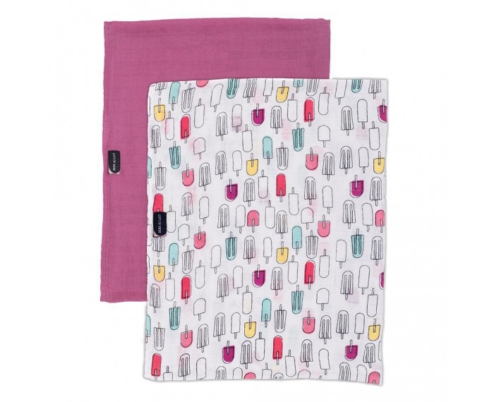 

Пеленка Bebe au Lait Muslin Popsicles/Cherry 2 шт., Muslin Popsicles/Cherry 2 шт.