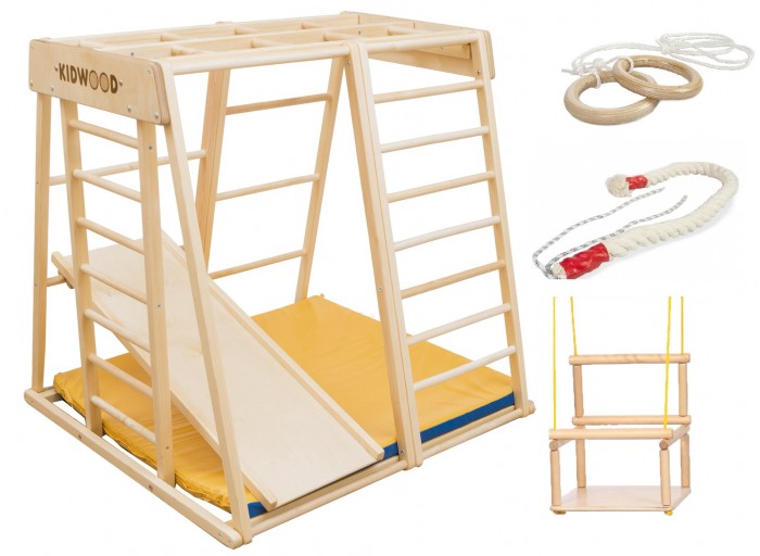 

Kidwood Деревянный игровой комплекс Ракета комплектация Малыш