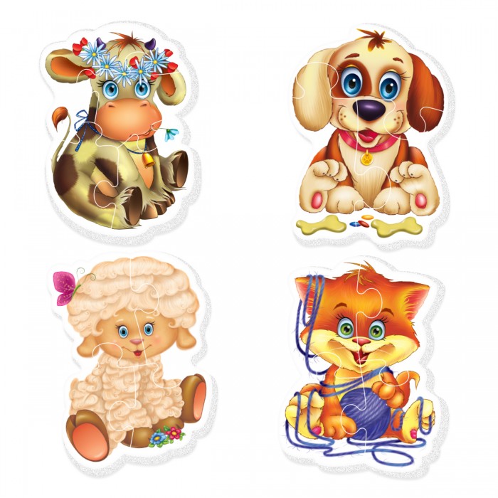 Пазлы Vladi toys Baby Puzzle Домашние любимцы домашние костюмы