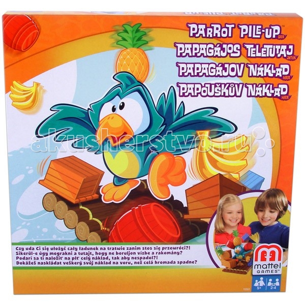 

Mattel Настольная игра Попугай на плоту, Настольная игра Попугай на плоту