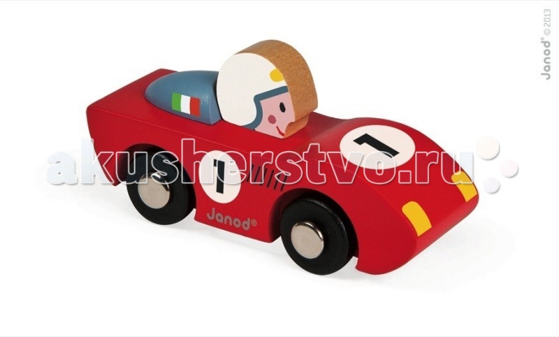 Деревянная игрушка Janod Игрушка Машинка гоночная