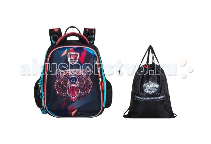 

Across Ранец школьный Медведь с мешком для обуви, Ранец школьный Медведь с мешком для обуви