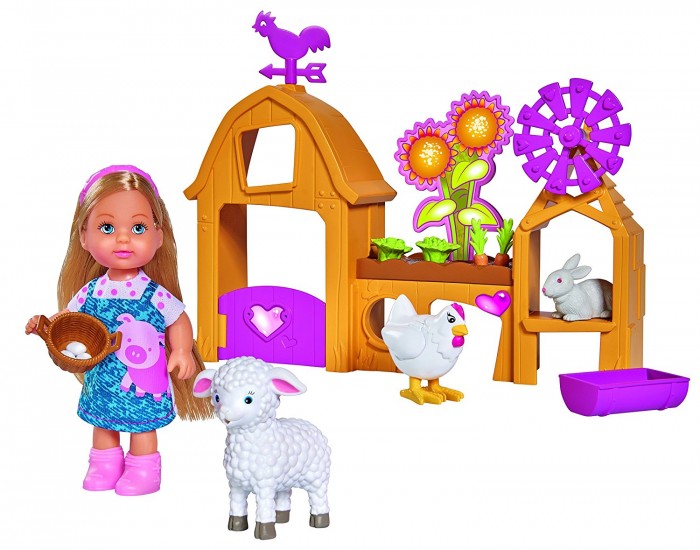 Игровые наборы Simba Игровой набор Счастливая ферма с куклой Еви, Игровые наборы - артикул:583831 Игровые наборы Simba Игровой набор Счастливая ферма с куклой Еви, Игровые наборы - артикул:583831
