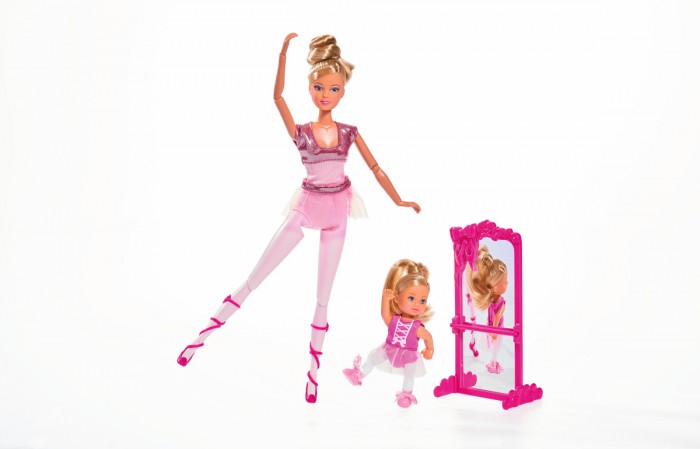 Картинка для Simba Кукла Штеффи и Еви набор Школа балета
