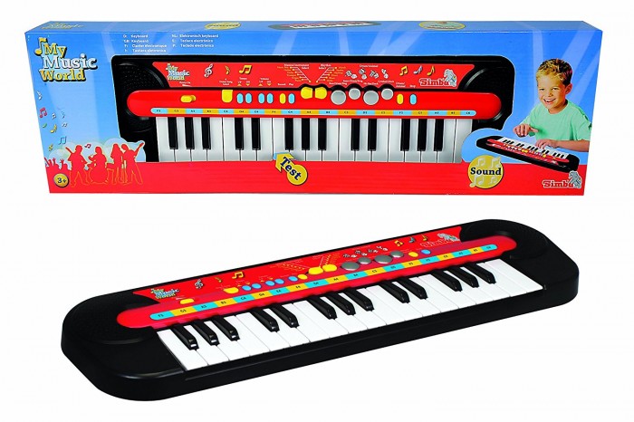 Музыкальные игрушки Simba Электросинтезатор My Music World, Музыкальные игрушки - артикул:585621 Музыкальные игрушки Simba Электросинтезатор My Music World, Музыкальные игрушки - артикул:585621