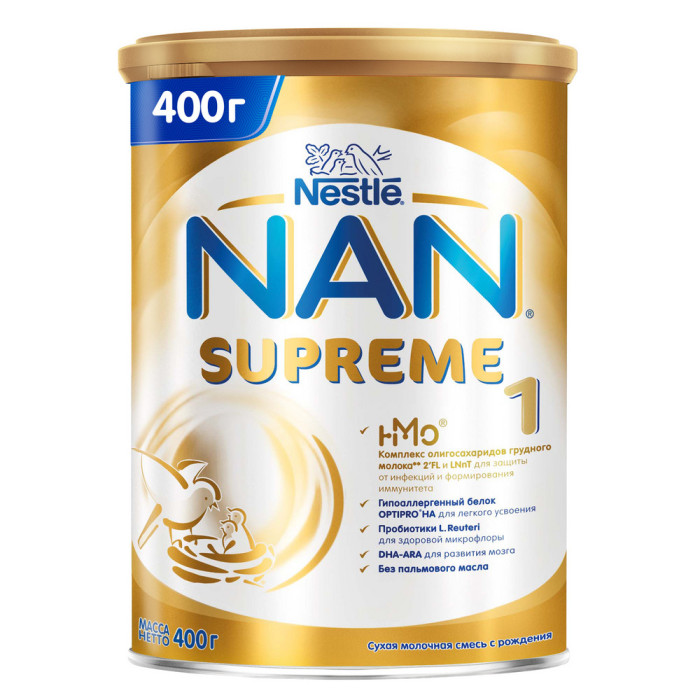 Детское питание , Молочные смеси NAN Сухая смесь Supreme для детей с рождения 400 г арт: 587444 - Молочные смеси Детское питание , Молочные смеси NAN Сухая смесь Supreme для детей с рождения 400 г арт: 587444 - Молочные смеси