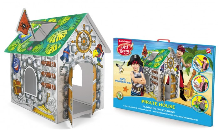 фото ArtBerry Игровой конструктор для раскрашивания большой Pirate house