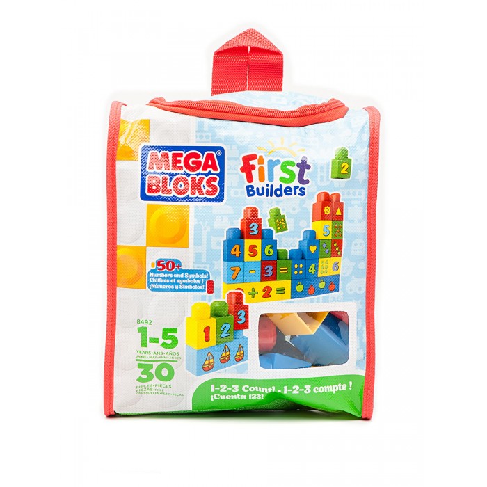 

Конструктор Mega Bloks Сумка с деталями Учимся считать, Сумка с деталями Учимся считать
